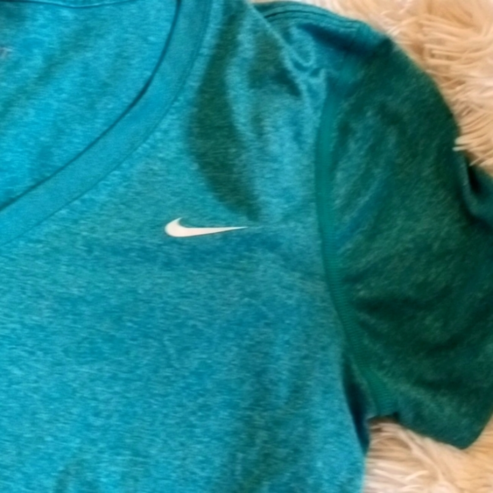 Nike Dri-Fit VNeck Logo Short Sleeve shirt